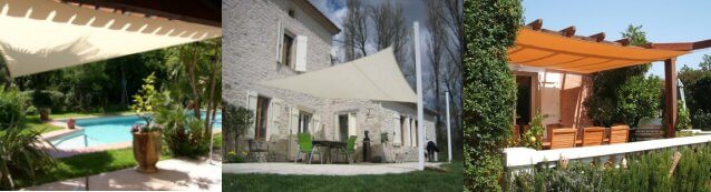 shade sail - voile d'ombrage rectangulaire