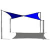 shade sail -  protection solaire
	

 - voile d'ombrage carrée - layout04